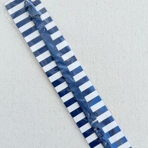 *Single Leather Bracelet Band* KEEP COLLECTIVE~Retired Metallic Navy *NIP*